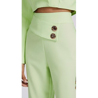 GREEN TAILORED CARROT PANTS  BY MORENA ROSA